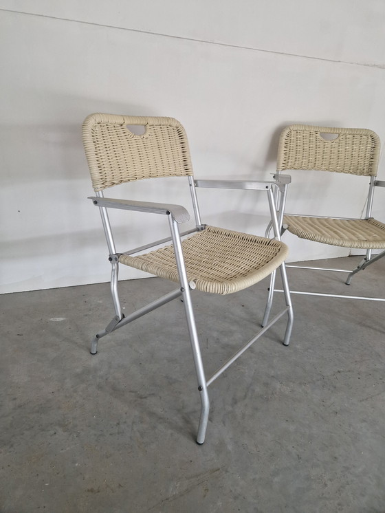 Image 1 of Un par de sillas plegables hilbrant mid century