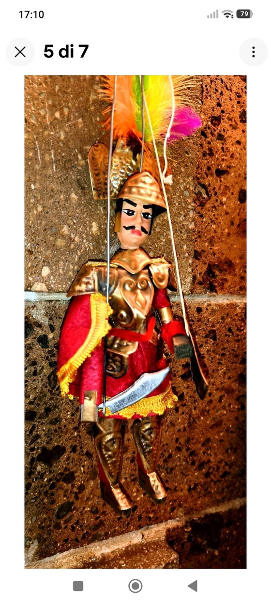 Pupo sicilien vintage Cm 30 Orlando – Objets déco, Metal, Textile (photo 5 of 7)
