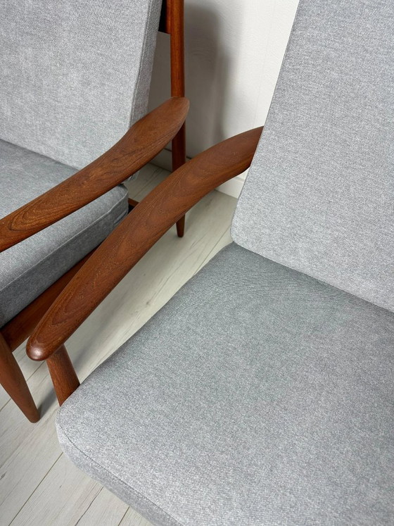 Image 1 of 1/2 Vintage Model 118 Teakhouten Loungestoel van Grete Jalk voor France & Daverkosen, Deens design, jaren 1950