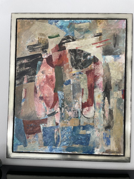W. Bouthoorn 1994 Dipinto 100 Cm Per 120 Cm