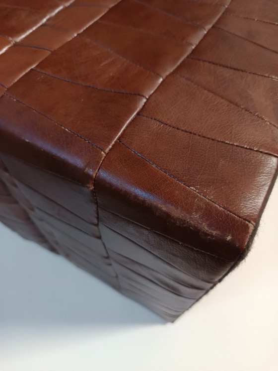 Image 1 of Vintage patchwork pouf / chest de Sede