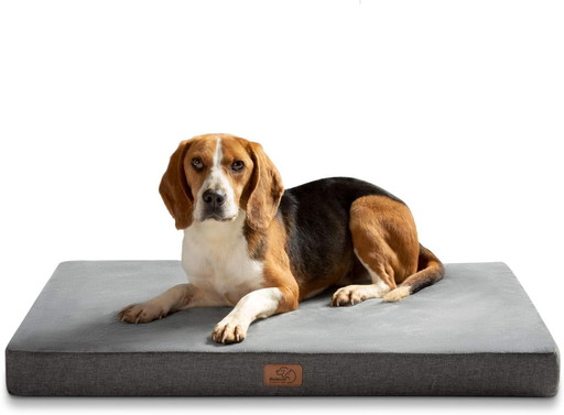 Bedsure Matelas Mémoire de Forme - Coussin pour Chien Grande Taille Orthopédique, Tapis Lavable et Antidérapant, Lit pour Chien 