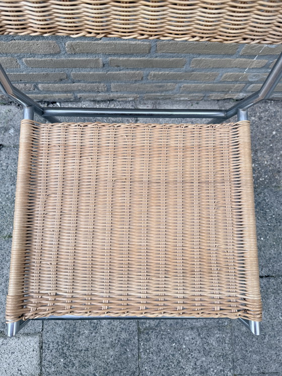 Martin Visser SE 05 | Vintage Design Stoel | Restauratieproject – Spectrum, Eetkamerstoelen, Chrome, Wicker (photo 4 of 10)