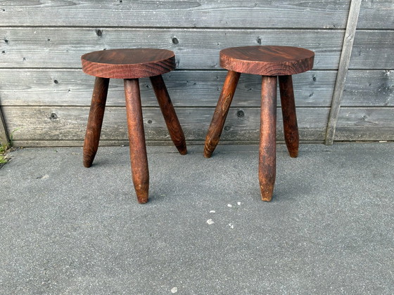 Image 1 of 2 brutalist tripods.