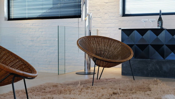 Image 1 of Ensemble de chaises "Tournesol" par Roberto Mango pour Tecno, circa 1950