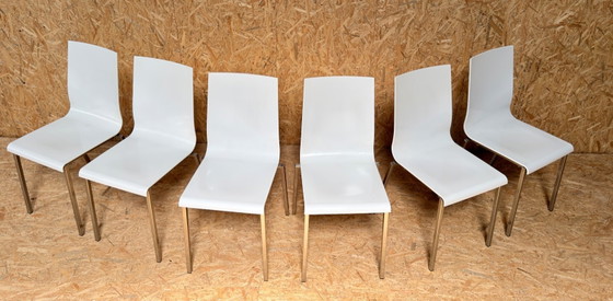 Image 1 of 6 chaises Pedrali Kuadra