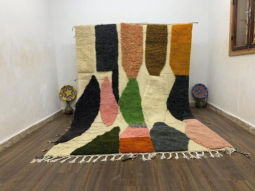 Alfombra marroquí de lana tejida a mano, hecha a medida, tamaño 200/300 cm. – Aime Té, vloerkleden en tapijten, Wool