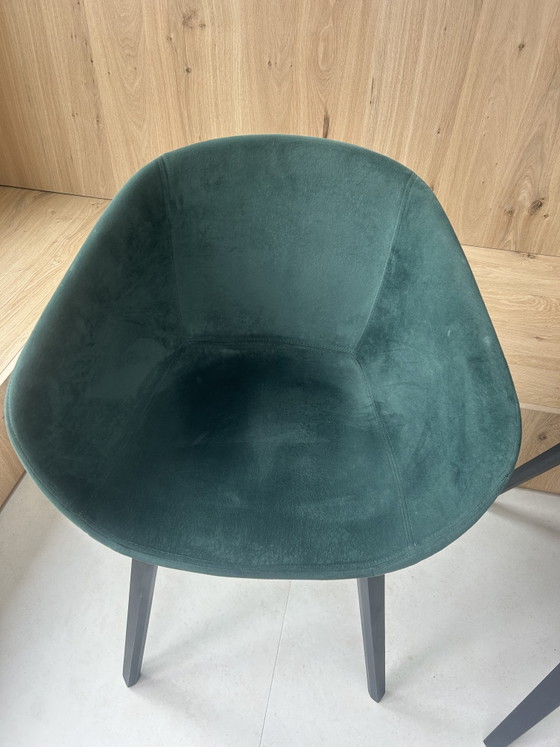 Set Van 5 Luxe Italiaans Design Stoelen – Natuzzi, Eetkamerstoelen, Textile (photo 3 of 7)