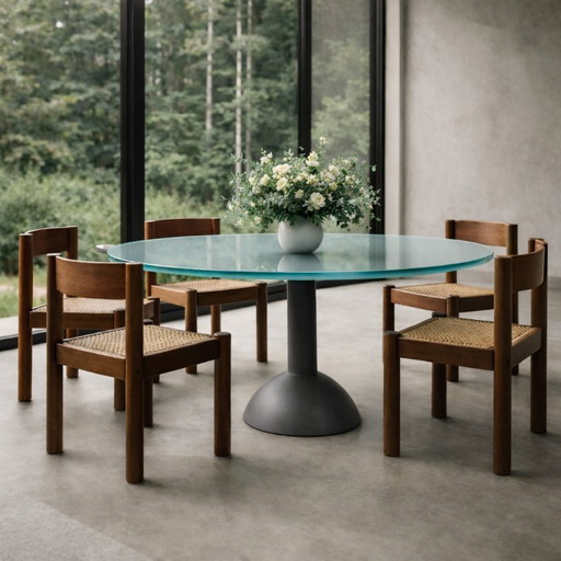Poltrona Frau Dining Room Table By Massimo and Lella Vignelli