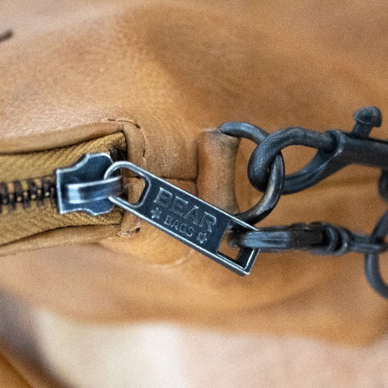 Image 1 of Ochre yellow leather shoulder bag from Bear Design