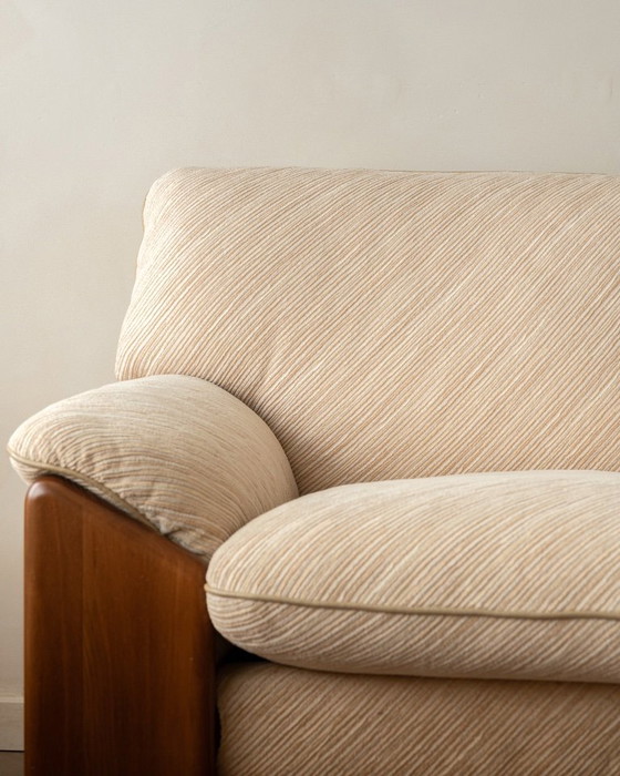 Sapporo Two-Seater Sofa by Mario Marenco for Mobil Girgi, 1970s – 2 seaters, Textile, Wood (photo 8 of 21)