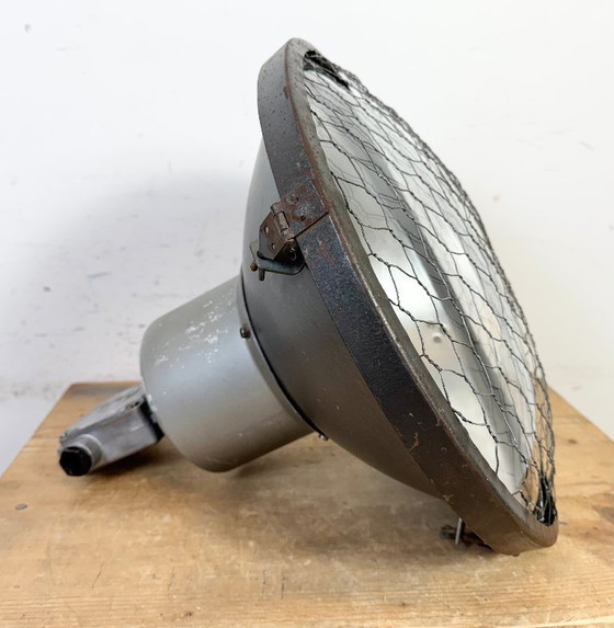 Image 1 of Industrial Grey Hammer Paint Pendant Lamp from Elektrosvit, 1960s