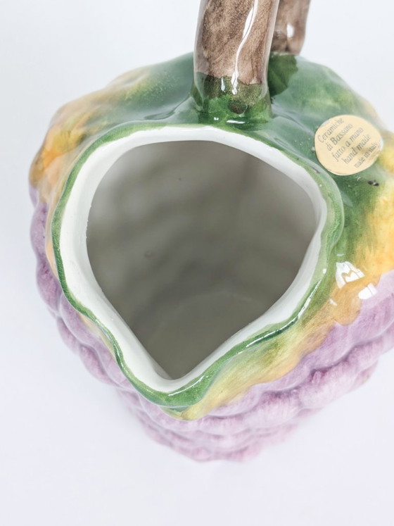 Image 1 of Brocca per uva in maiolica Ceramiche di Bassano — Italia — Vintage