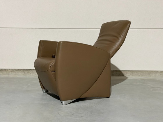Jori Vinci Adjustable recliner chair - as good as new, Leather, Metal, Brown, Modern (photo 3 of 11)