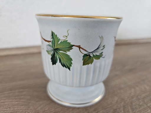 Flora Keramik Vase/Blumentopf Klee Vier