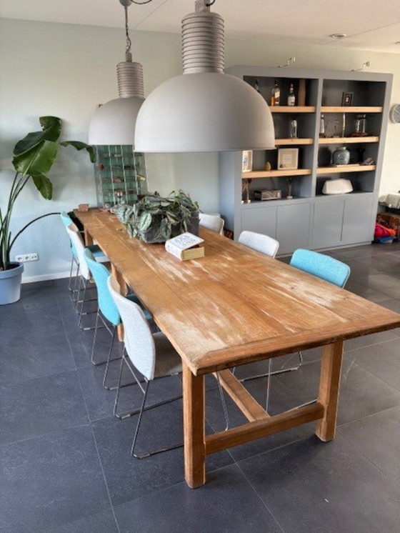 Image 1 of Oak dining table 360x95 cm