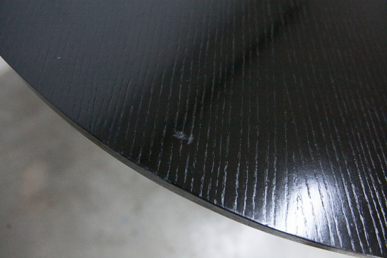 Image 1 of Osvaldo Borsani black and chrome round height-adjustable table with extension