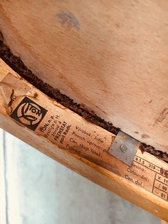 Image 1 of Set di sedie da pranzo in stile moderno di metà secolo di TON, Cecoslovacchia del 1968