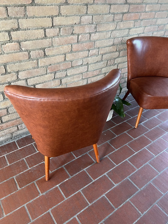 Image 1 of 2x Mid-Century Cocktail Chairs