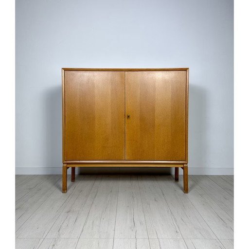 Vintage Swedish Oak Cabinet by Marian Grabinski for IKEA 60s
