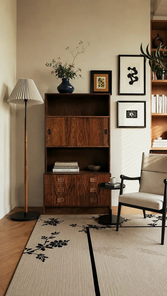 Palissanderhouten hoge boekenkast – High boards, Wood, Mid Century Modern (photo 2 of 8)
