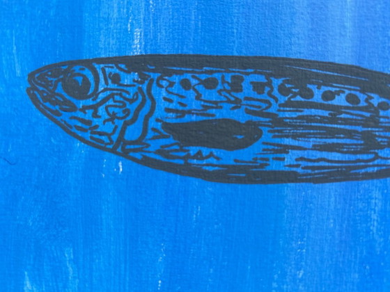 Sardine in acrilico 30 x 21 cm – Liquitex, Decorazioni murali, Carta (photo 4 of 6)