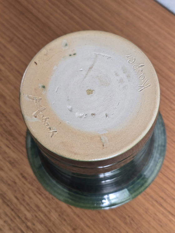 Kasper Mobach Unica Vase Metallic Green – Ceramic (photo 5 of 5)