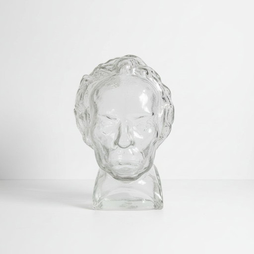 Ludwig van Beethoven Glass Head Bust – by Ingrid Glass