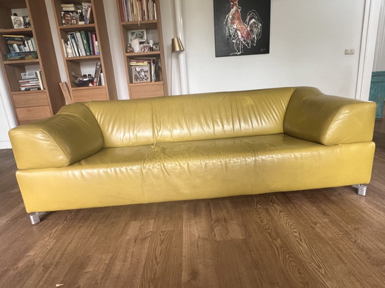 Sofá de cuero de 3 plazas Leolux Faya Lobi – Leather, Aluminium (photo 2 of 9)