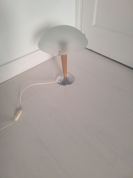 Lampe champignon Ikea – Verre, Bois (photo 5 of 7)