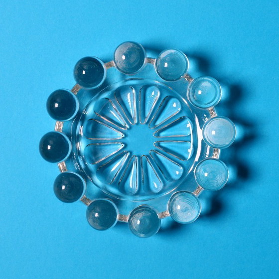 Image 1 of Vintage Boopie bubbelglazen asbak / Rookaccessoire uit het midden van de 20e eeuw / Italië / jaren 1950