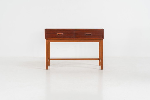 Mobile da ingresso in teak (Danimarca, anni '60).