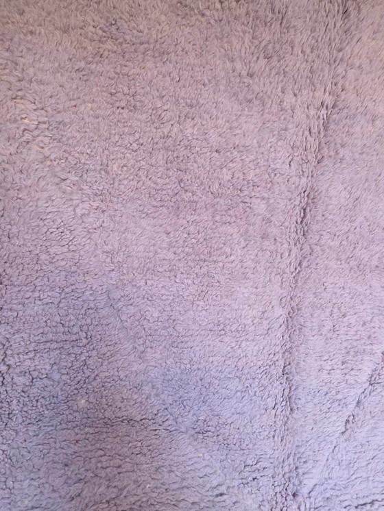 Image 1 of Moroccan Lilac Beni Ourain plush rug 247 x 167 cm 
