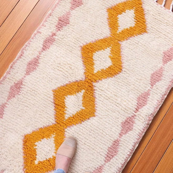 Image 1 of Tapis Beni Ouarain en laine authentique 200cmx150cm