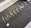 Vintage spiral coat rack from the 1960s