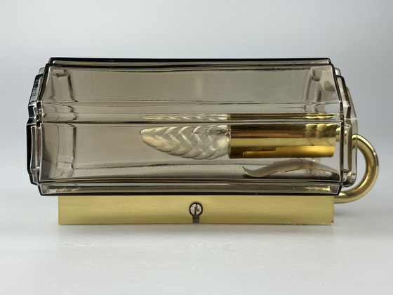 Image 1 of 60s 70s aplique Glashütte Limburg Alemania vidrio y metal Age Design