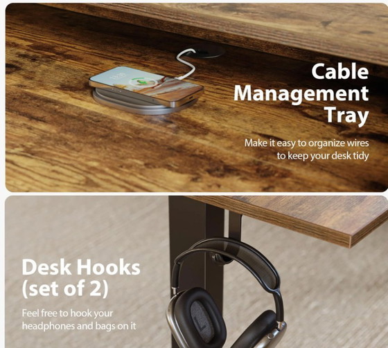 Image 1 of Escritorio 160x140cm ¡Nuevo! Escritorio eléctrico