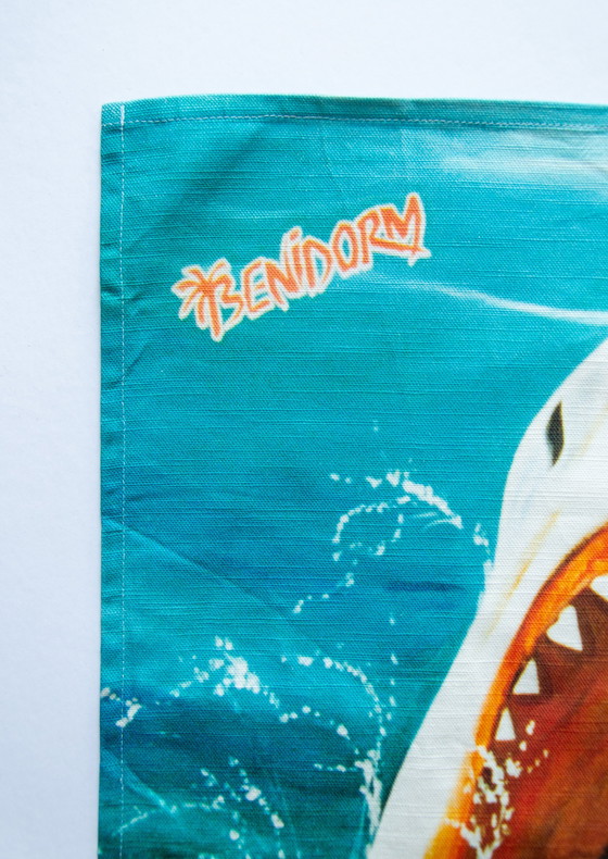 Image 1 of Original Martin Parr Geschirrtuch / 'Benidorm Shark / Autoportraits / 70 x 50cm