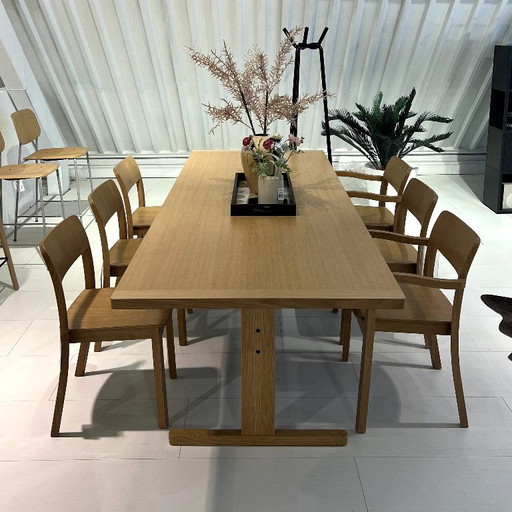 HAY PASSERELLE TABLE WITH 6 CHAIRS - 260x95cm