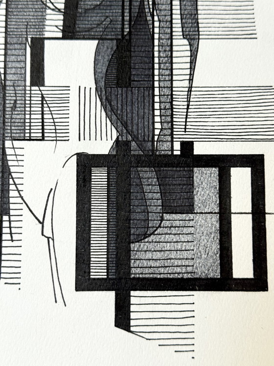 Image 1 of Eugène Eechaut (1928-2019) - 4 works, ink on paper 1982-1984