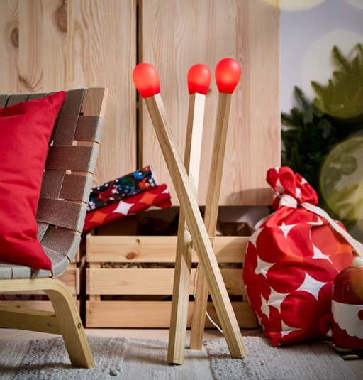 Ikea Strala matchstick lamp - Lucas Bazle design