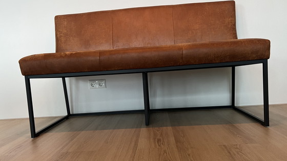 Image 1 of Rona Dining sofa 3-seater micro leather Bari Cinnamom 94