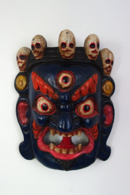 Masque ancien MAHAKALA du NEPAL