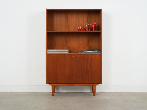 Bibliothèque en teck, design danois, années 1970, production : Danemark
