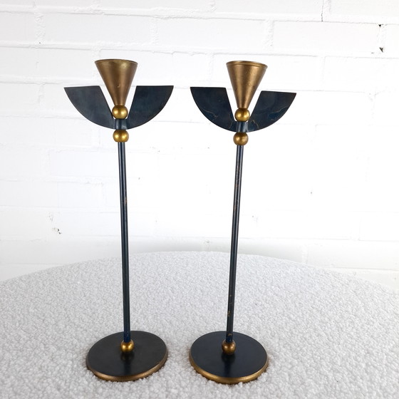 Image 1 of 2 candelieri vintage Memphis Milano anni '80