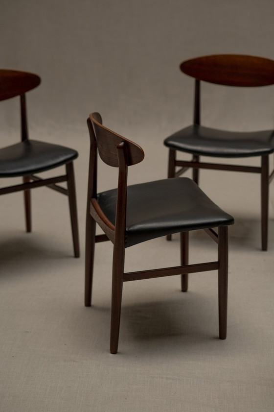 Image 1 of Ejner Larsen & Aksel Bender Madsen Dining Chair Set