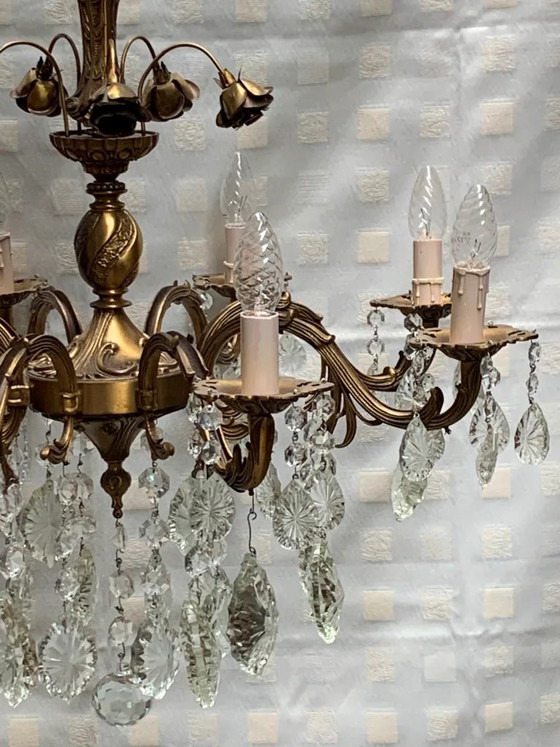 Kroonluchter – Crystal, Brass (photo 5 of 11)