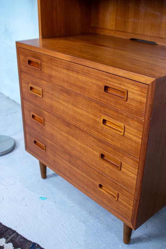 Image 1 of Vintage boekenkast, dressoir, bijzettafel, teak, Hundevad Deens