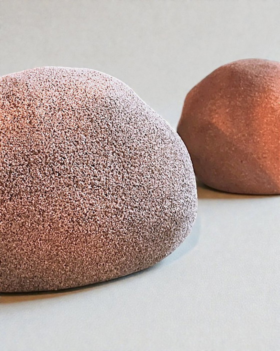 Image 1 of Coppia di lampade Moon Rock "Dora" di André Cazenave per Leola – Space Age anni '70