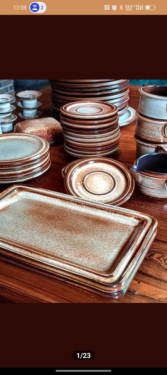 Image 1 of Vintage jaren 70/80 servies 84- delig 